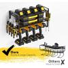 image16quot W Power Tool Organizer Wall Mount Loads 200 lbs Heavy Duty 3Tier 4 Drills Holder Cordless Tool Storage Battery Shelf Utility Racks for Garage Shed Workshop Gifts for Men Husband Dad3 Tier