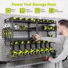 image16quot W Power Tool Organizer Wall Mount Loads 200 lbs Heavy Duty 3Tier 4 Drills Holder Cordless Tool Storage Battery Shelf Utility Racks for Garage Shed Workshop Gifts for Men Husband DadExtra Large