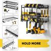 image16quot W Power Tool Organizer Wall Mount Loads 200 lbs Heavy Duty 3Tier 4 Drills Holder Cordless Tool Storage Battery Shelf Utility Racks for Garage Shed Workshop Gifts for Men Husband Dad3 Tier