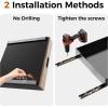 image21quot Deep Pull Out Cabinet Organizer Slide Out Drawers for Cabinets Adhesive with Nano Film Roll Out Shelves for Cabinets in Kitchen Pantry Bathroom or OfficeBlack