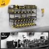 image33quot W Large Power Tool Organizer Wall Mount Loads 400 lbs Heavy Duty 4Tier 8 Drills Holder Cordless Tool Storage Battery Shelf Utility Racks for Garage Workshop Shed Gifts for Men HusbandBlack4 Tier Expanded