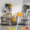 image42quot H Large Garden Tool Organizer Holds Up to 86 Tools Heavy Duty Yard Tool Organizer for Garage 61 Wide Lawn Freestanding Tool Storage Rack for Outdoor Shed Tool Rake Shovel Brooms