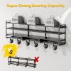 image49quot W Large Power Tool Organizer Wall Mount Loads 600 lbs Heavy Duty 4Tier 12 Drills Holder Cordless Tool Storage Battery Shelf Utility Racks for Garage Workshop Shed Gifts for Men Husband4 Tiers expandable
