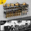 image49quot W Large Power Tool Organizer Wall Mount Loads 600 lbs Heavy Duty 4Tier 12 Drills Holder Cordless Tool Storage Battery Shelf Utility Racks for Garage Workshop Shed Gifts for Men Husband4 Tiers expandable