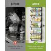image6Tier Over the Door Pantry Organizer 2 in 1 Large Door Spice Rack with Adjustable Metal Baskets Heavy Duty Hanging or Wall Mounted Storage Organizer for Kitchen Pantry and Room WallBlack