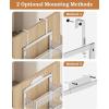 image6Tier Over the Door Pantry Organizer 2 in 1 Large Door Spice Rack with Adjustable Metal Baskets Heavy Duty Hanging or Wall Mounted Storage Organizer for Kitchen Pantry and Room WallWhite