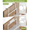 image6Tier Over the Door Pantry Organizer 2 in 1 Large Door Spice Rack with Adjustable Metal Baskets Heavy Duty Hanging or Wall Mounted Storage Organizer for Kitchen Pantry and Room WallWhite