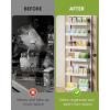 image6Tier Over the Door Pantry Organizer 2 in 1 Large Door Spice Rack with Adjustable Metal Baskets Heavy Duty Hanging or Wall Mounted Storage Organizer for Kitchen Pantry and Room WallWhite