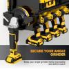 imageLarge Power Tool Organizer Wall Mount with Charging Station4 Layer Heavy Duty Metal Tool Storage Rack Loads 600lbs with 8 Cordless Drill HolderBattery Utility Rack Loads with 4 Power StripBlack