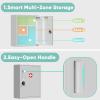 imageLocking Medicine Cabinet Upgrade Empty Metal Medicine Storage Box Wall Mount with Metal Combination Lock Large Bathroom Cabinet Organizer Over ToToilet First Aid Box for Home School and Business