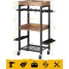 imagePower Tool Cart Heavy Duty Garage Shelving with Wheels Movable Tool Box Cart Chest Organizer for Mechanic and Man Gift Cordless Tool Storage for Garage and Garden