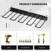 imagePower Tool Organizer Drill Holder Wall Mount Heavy Duty Garage Tool Organizer and Storage Suitable Tool Rack for Tool Room Workshop Garage Black1 Tirer