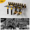 imagePower Tool Organizer Drill Holder Wall Mount Heavy Duty Garage Tool Organizer and Storage Suitable Tool Rack for Tool Room Workshop Garage Black1 Tirer