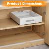 imagePull Out Cabinet Organizer Expandable1Pcs Adjustable 35quot225quot Width 21quot Deep Slide Out Drawers with Adhesive Kitchen Storage for Pantry
