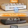 imagePull Out Cabinet Organizer Expandable1Pcs Adjustable 35quot225quot Width 21quot Deep Slide Out Drawers with Adhesive Kitchen Storage for Pantry
