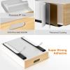 imagePull Out Drawer for Cabinet Metal Slide Out Shelf Fixed with Adhesive Nano Film 1 PCS MultiPurpose Cabinet Organizer for Kitchen Pantry and Office Large11W x 21D1Pack