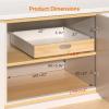 imagePull Out Drawer for Cabinet Metal Slide Out Shelf Fixed with Adhesive Nano Film 1 PCS MultiPurpose Cabinet Organizer for Kitchen Pantry and Office Large20W x 21D2Pack