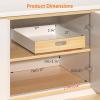 imagePull Out Drawer for Cabinet Metal Slide Out Shelf Fixed with Adhesive Nano Film 1 PCS MultiPurpose Cabinet Organizer for Kitchen Pantry and Office Large17W x 21D1Pack