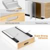 imagePull Out Drawer for Cabinet Metal Slide Out Shelf Fixed with Adhesive Nano Film 1 PCS MultiPurpose Cabinet Organizer for Kitchen Pantry and Office Large11W x 21D2Pack