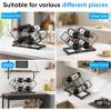 imageCountertop Wine Rack  7 Bottles Metal Small Wine Racks Wine Bottle Holder Storage Space Saving for Home Kitchen Bar Tableop Cabinet Pantry