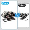 imageCountertop Wine Rack  7 Bottles Metal Small Wine Racks Wine Bottle Holder Storage Space Saving for Home Kitchen Bar Tableop Cabinet Pantry