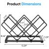 imageCountertop Wine Rack  7 Bottles Metal Small Wine Racks Wine Bottle Holder Storage Space Saving for Home Kitchen Bar Tableop Cabinet Pantry