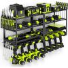 image16quot W Power Tool Organizer Wall Mount Loads 200 lbs Heavy Duty 3Tier 4 Drills Holder Cordless Tool Storage Battery Shelf Utility Racks for Garage Shed Workshop Gifts for Men Husband DadExtra Large