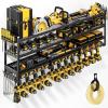 image49quot W Large Power Tool Organizer Wall Mount Loads 600 lbs Heavy Duty 4Tier 12 Drills Holder Cordless Tool Storage Battery Shelf Utility Racks for Garage Workshop Shed Gifts for Men Husband4 Tiers expandable