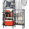 imageFishing Rod Holders for GarageFishing Rod Rack Storage up to 18 Rods3 Tier Adjust Heavy Duty Metal Fish Pole Stand Organizer with Pegboard for Fishing Gear and Equipment Accessories