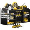 imageLarge Power Tool Organizer Wall Mount 4 Layer Heavy Duty Drill Holder Metal Cordless Drill Storage for 8 Drills Black Utility Racks for Garage and Workbench
