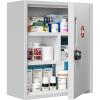 imageLocking Medicine Cabinet Upgrade Empty Metal Medicine Storage Box Wall Mount with Metal Combination Lock Large Bathroom Cabinet Organizer Over ToToilet First Aid Box for Home School and Business