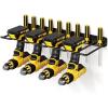 imagePower Tool Organizer Drill Holder Wall Mount Heavy Duty Garage Tool Organizer and Storage Suitable Tool Rack for Tool Room Workshop Garage Black1 Tirer