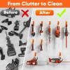 imageChainsaw Hanger 2 Pack Chainsaw Holder Wall Mount Heavy Duty Metal Chainsaw Chain Hook Storage Loads 70 lbs Accessories Chainsaw Rack Organizer Save Space for Garden Garage Workshop