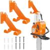 imageChainsaw Hanger 2 Pack Chainsaw Holder Wall Mount Heavy Duty Metal Chainsaw Chain Hook Storage Loads 70 lbs Accessories Chainsaw Rack Organizer Save Space for Garden Garage Workshop