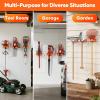 imageWeedeater Hanger 2 Pack Garage Organize Grass String Trimmer Rack Heavy Duty Metal Weed Eater Holder Wall Mount Save Space Garden Tool Storage Rack Loads 25lbs Weed Wacker Hooks for Garage