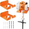 imageWeedeater Hanger 2 Pack Garage Organize Grass String Trimmer Rack Heavy Duty Metal Weed Eater Holder Wall Mount Save Space Garden Tool Storage Rack Loads 25lbs Weed Wacker Hooks for Garage