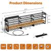 imageLarge Power Tool Organizer with Charging Station 4Layer Heavy Duty Utility Rack Loads 800lbs Holds 8 Cordless Drills 49quot W Wall Mount Tool Shelf with 8Outlet Power Strip Gift for Men12 Slots 4 Layers