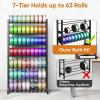 image3D Printer Filament Storage Rack 7Tier Heavy Duty Large Capacity Filament Organizer Holds up to 63 Spools MultiLayer 3D Printing Rolls Shelf for Home Office Workshop School Shelf Only