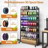 image3D Printer Filament Storage Rack 7Tier Heavy Duty Large Capacity Filament Organizer Holds up to 63 Spools MultiLayer 3D Printing Rolls Shelf for Home Office Workshop School Shelf Only