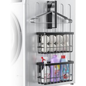 imageMagnetic Dryer Ball HolderMagnetic Hanger Holder Basket Magnetic Lint Bin No Tools Install for Laundry Room Fridge Storage Hanger Organizer